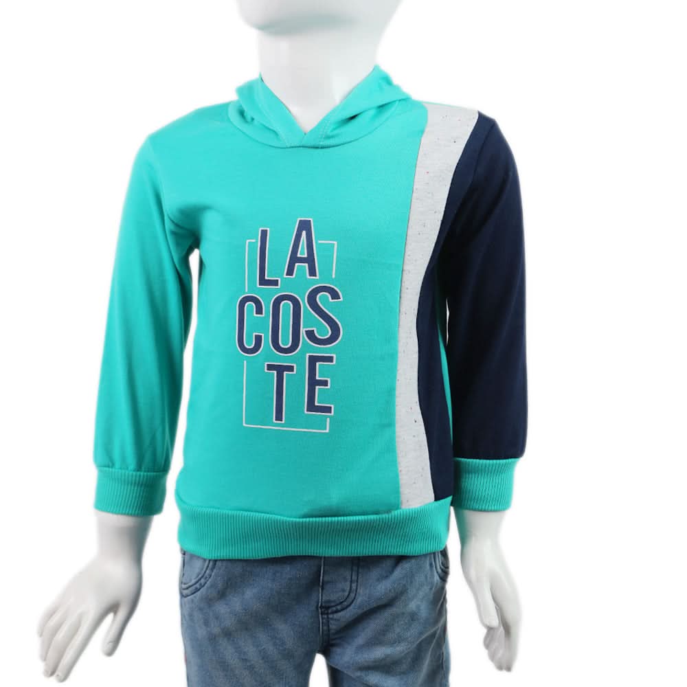 Boys Hoodie T-Shirt - Cyan, Boys Hoodies & Sweat Shirts, Chase Value, Chase Value