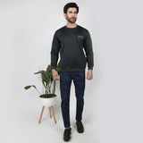 Men's Full Sleeves Sweat Shirt - Charcoal, Men's Sweater & Sweat Shirts, Chase Value, Chase Value
