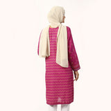 Women's Printed Lawn Kurti - Pink, Women Ready Kurtis, Chase Value, Chase Value