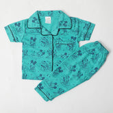 Newborn Girls Night Suit - Sea Green, Newborn Girls Sets & Suits, Chase Value, Chase Value