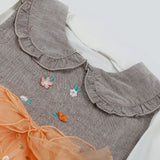 Girls Full Sleeves 3pcs Suit - Light Brown, Girls Suits, Chase Value, Chase Value