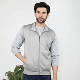 Men's Sleevesless Mock Neck Zipper Jacket - Grey, Men's Jackets & Hoodies, Chase Value, Chase Value