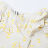 Newborn Girls Half Sleeves Suit - Yellow, Newborn Girls Sets & Suits, Chase Value, Chase Value