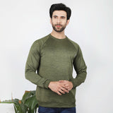Men's Full Sleeve Sweat Shirt - Olive, Men's Sweater & Sweat Shirts, Chase Value, Chase Value
