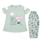 Girls Half Sleeves Suit - Light Green, Girls Suits, Chase Value, Chase Value