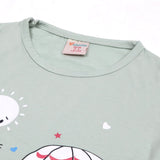 Girls Half Sleeves Suit - Light Green, Girls Suits, Chase Value, Chase Value