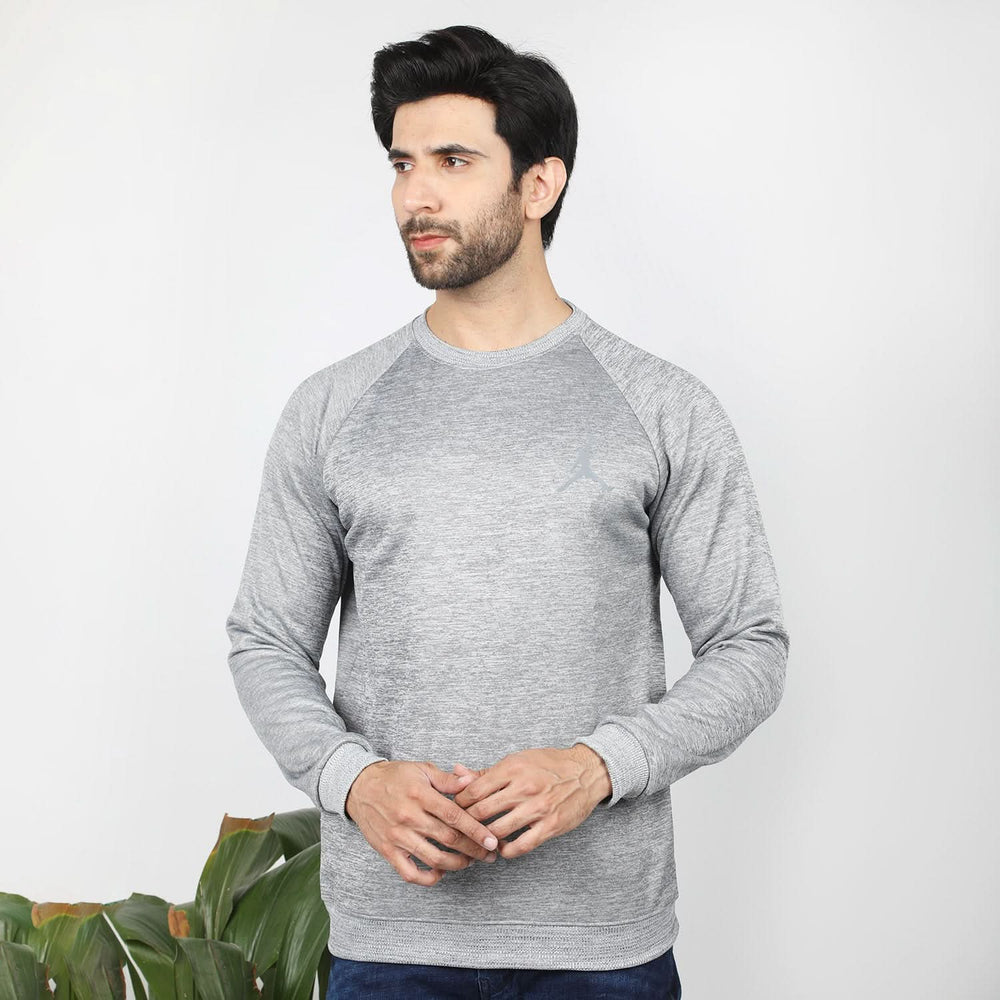 Men's Full Sleeve Sweat Shirt - Grey, Men's Sweater & Sweat Shirts, Chase Value, Chase Value