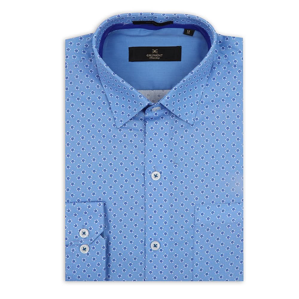 Eminent Men's Saturday Printed Shirt - Blue, Men's Shirts, Eminent, Chase Value