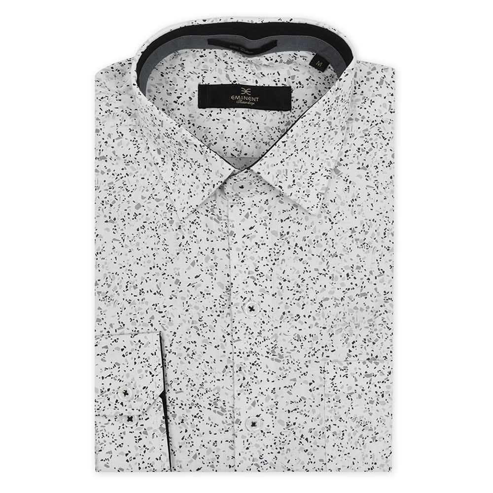 Eminent Men's Saturday Printed Shirt - Grey, Men's Shirts, Eminent, Chase Value