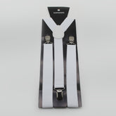 Suspenders For Men's - White, Men's Belt, Chase Value, Chase Value