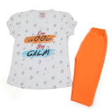 Girls Half Sleeves Suit - Orange, Girls Suits, Chase Value, Chase Value