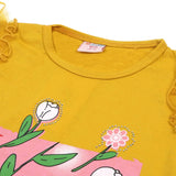 Girls Half Sleeves Suit - Mustard, Girls Suits, Chase Value, Chase Value
