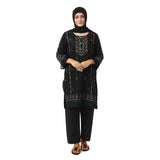 Women's Cotton Embroidered 2Pcs Suit - Black, Women Shalwar Suits, Chase Value, Chase Value