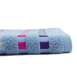 Dots Jacquard Bath Towel - Denim, Bath Towels, Chase Value, Chase Value