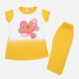 Girls Half Sleeves Suit - Mustard, Girls Suits, Chase Value, Chase Value