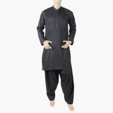 Men's Slim Fit Kurta Shalwar Suit - Charcoal, Men's Shalwar Kameez, Chase Value, Chase Value