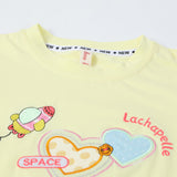 Girls Half Sleeves T-Shirt - Yellow, Girls T-Shirts, Chase Value, Chase Value