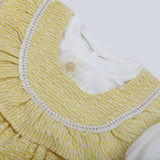 Girls Full Sleeves 3pcs Suit - Yellow, Girls Suits, Chase Value, Chase Value