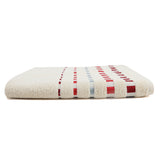Dots Jacquard Bath Towel - Cream, Bath Towels, Chase Value, Chase Value