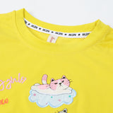 Girls Half Sleeves T-Shirt - Yellow, Girls T-Shirts, Chase Value, Chase Value