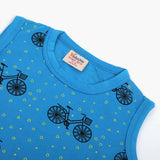 Newborn Girls Sando - Sky Blue, Newborn Girls T-Shirts, Chase Value, Chase Value