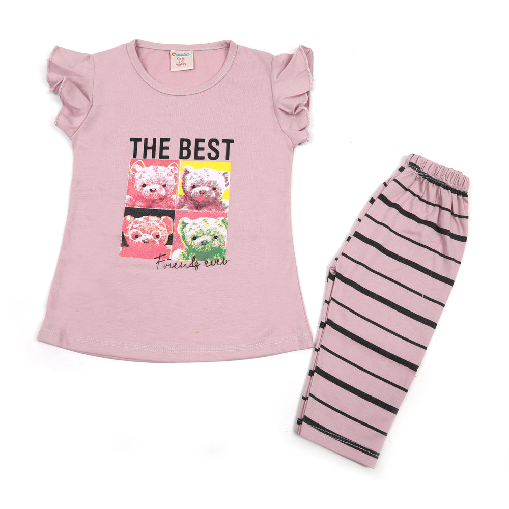 Girls Half Sleeves Suit - Light Purple, Girls Suits, Chase Value, Chase Value