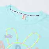 Girls Half Sleeves T-Shirt - Sky Blue, Girls T-Shirts, Chase Value, Chase Value