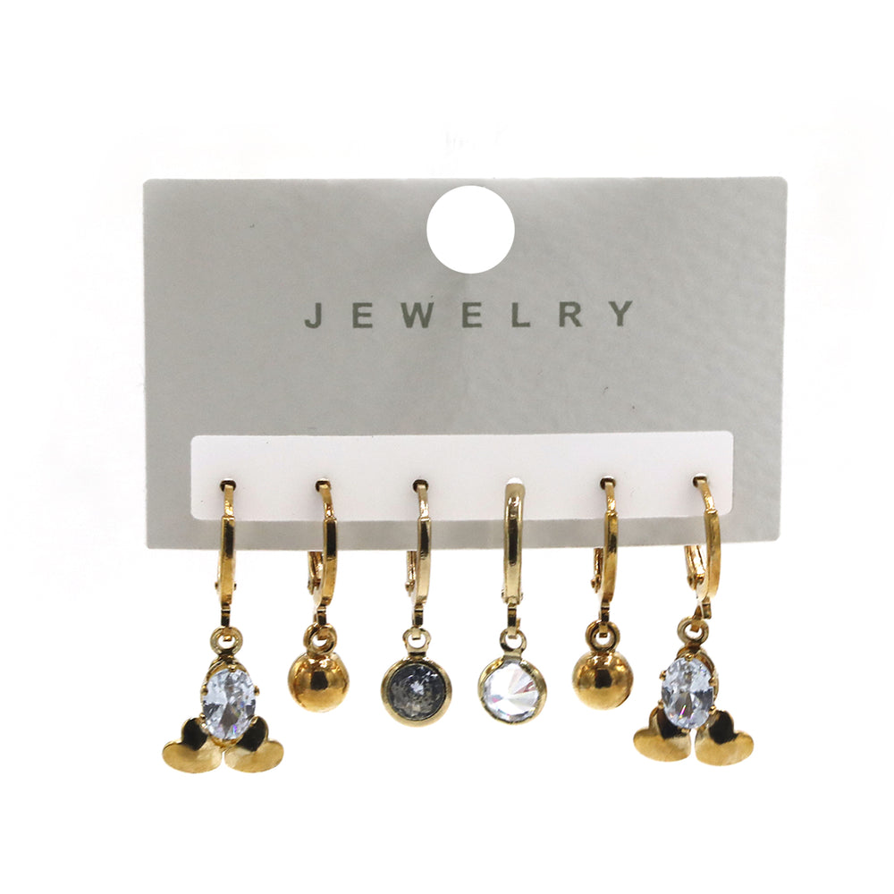 Girls Tops Card Zircon - Golden, Girls Earrings & Tops, Chase Value, Chase Value
