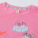 Girls Half Sleeves T-Shirt - Pink, Girls T-Shirts, Chase Value, Chase Value