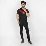 Men's Half Sleeves Track Suit - Maroon, Men's Track Suits, Chase Value, Chase Value