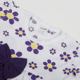 Newborn Girls Half Sleeves Frock - White, Newborn Girls Frocks, Chase Value, Chase Value
