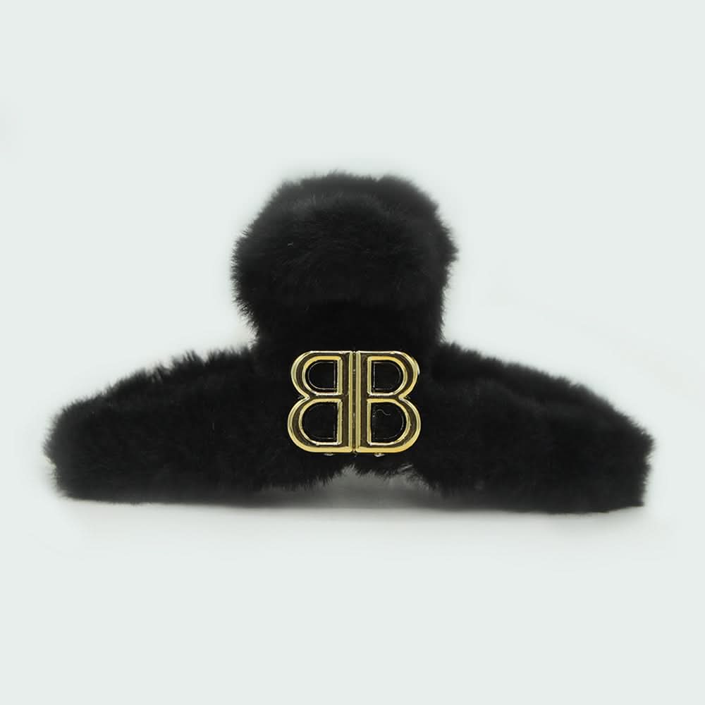 Large Furr Hair Catcher - Black, Women Hair & Head Jewellery, Chase Value, Chase Value