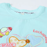 Girls Half Sleeves T-Shirt - Sky Blue, Girls T-Shirts, Chase Value, Chase Value