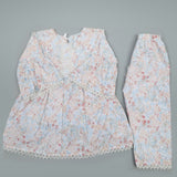 Girls Full Sleeves Cotton Suit - Peach, Girls Suits, Chase Value, Chase Value