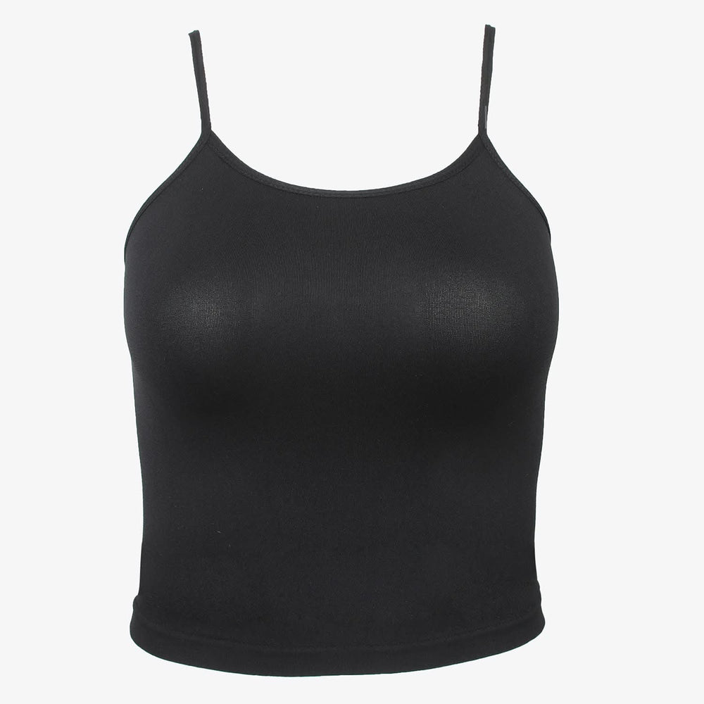 Girls Seamless Camisole - Black, Girls Shameez Camisole & Biddies, Chase Value, Chase Value