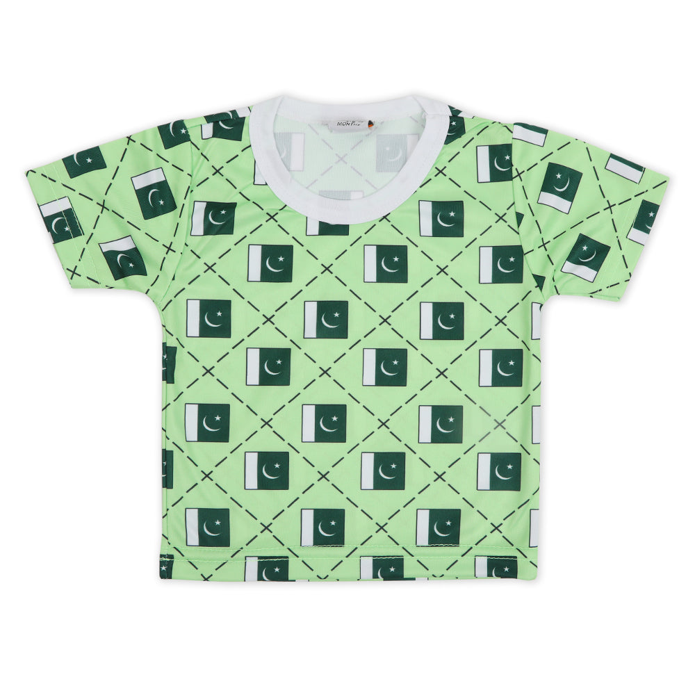 Valuables Newborn Boys Independence Day T-Shirt - Green, Newborn Boys Shirts & T-Shirts, Chase Value, Chase Value