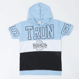 Boys Hooded T-Shirt - Sky Blue, Boys T-Shirts, Chase Value, Chase Value