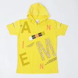 Boys Hooded T-Shirt - Yellow, Boys T-Shirts, Chase Value, Chase Value