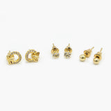 Girls Minitop Pack of 3 - Golden, Girls Earrings & Tops, Chase Value, Chase Value