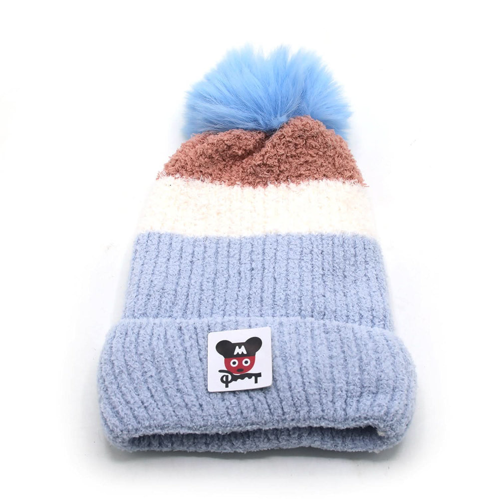 Kids Woollen Cap - Blue, Boys Caps & Gloves, Chase Value, Chase Value