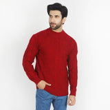 Eminent Men's Full Sleeves Sweater - Maroon, Men's Sweater & Sweat Shirts, Eminent, Chase Value