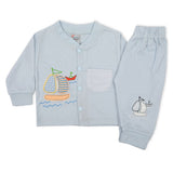 Newborn Boys Full Sleeves 2pcs Suit - Blue, Newborn Boys Sets & Suits, Chase Value, Chase Value