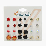 Girls Top Card Pack of 12 - Multi Color, Girls Earrings & Tops, Chase Value, Chase Value