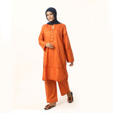 Women's Fancy 2Pcs Suit - Orange, Women Shalwar Suits, Chase Value, Chase Value