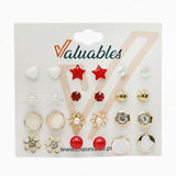 Girls Top Card Pack of 12 - Multi Color, Girls Earrings & Tops, Chase Value, Chase Value