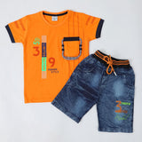 Boys Half Sleeves Suit - Orange, Boys Sets & Suits, Chase Value, Chase Value