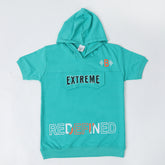 Boys Hooded T-Shirt - Cyan, Boys T-Shirts, Chase Value, Chase Value