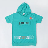 Boys Hooded T-Shirt - Cyan, Boys T-Shirts, Chase Value, Chase Value