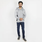Men's Full Sleeves Hoodie Jacket - Grey, Men's Jackets & Hoodies, Chase Value, Chase Value