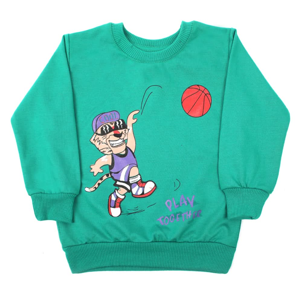 Boys Full Sleeves SweatShirt - Green, Boys Hoodies & Sweat Shirts, Chase Value, Chase Value